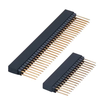 2.54 mm pitch konnektör DIP çift sıralı dişi başlık pin başlığı 2.54 mm PC104
