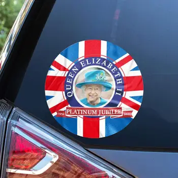Kraliçe Araba Pencere Çıkartması Kraliçe Elizabeth Araba Bayrağı Sticker Kraliçe İNGİLTERE Çıkartmalar Araba Araba Çıkartması Dekorasyon Kişiselleştirilmiş Su Q9P8