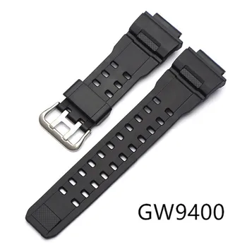Siyah Reçine Yedek saat kayışı Kayışı Casio G-Shock GW-9400 gw9400 Spor Su Geçirmez Watchband Bilezik Aksesuarları