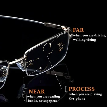 Sıghtto Ilerici Gözlük Multifokal Lens Bifokal Okuma Gözlüğü Anti Mavi Reçete Gözlük Titanyum Gözlük Çerçevesi