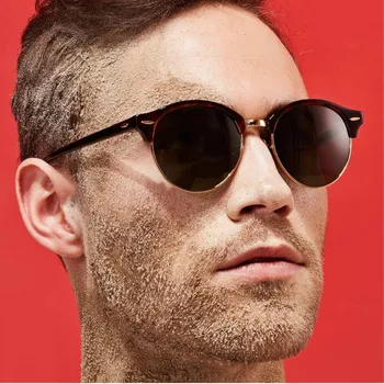 Marka Retro Polarize Güneş Gözlüğü erkekler İçin 2022 Vintage Yuvarlak Sürüş güneş gözlüğü Kadın Erkek UV400 Shades gafas de sol adam