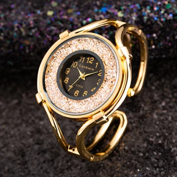 Lüks Marka Rhinestone Saatler Kadınlar Paslanmaz Çelik Bilezik Bileklik Saatler Bayanlar Kuvars Elbise Altın Saatler reloj mujer saat