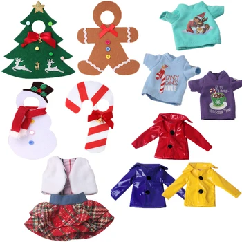 Noel Elf Bebek Elbise Noel Ağacı Hamak Su Geçirmez Yağmurluk Bebek Oyuncak Aksesuarları Noel doğum günü hediyeleri İçin Çocuk