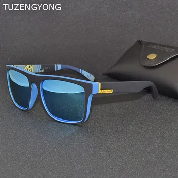 Klasik Polarize Güneş Gözlüğü Erkekler Kadınlar Yansıtıcı Kaplama Kare güneş gözlüğü UV400 Sürüş Balıkçılık spor gözlüğü Durumda T7291