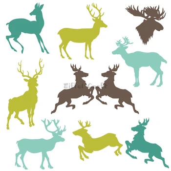 Noel Elk Ren Geyiği Seti Scrapbooking Kağıt Metal Zanaat Ölür Kart Yapımı İçin Kesme Ölür 2023 Kabartma Yeni