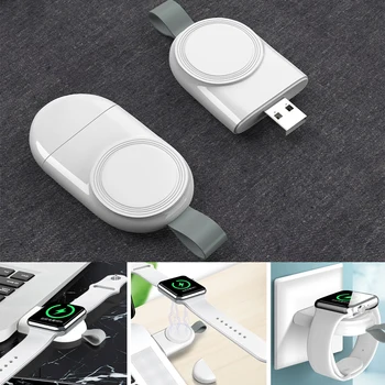 Taşınabilir USB İzle Şarj Manyetik Kablosuz Şarj Apple İçin İzle Serisi 7 6 SE 5 4 41mm 45mm Adaptörü Kablosuz Hızlı Şarj