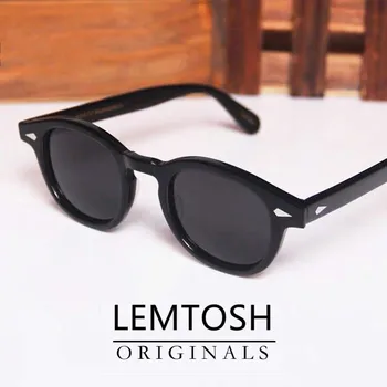 Johnny Depp LEMTOSH Marka Tasarımcı Güneş Gözlüğü Erkekler Yüksek Kaliteli Asetat güneş gözlüğü Kadın Reçete Gözlük Oculos De Gri