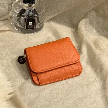 WR kadın Vintage Debriyaj Mini Cüzdan deri kart kılıfı Kısa Moda Cüzdan Basit bozuk para cüzdanı Depolama cüzdan