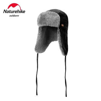 Naturehike Kış Şapka Sıcak Bombacı Şapka Kadife Kürk Kış Kulaklığı Kar Kap Unisex Kalın Sıcak Kaput erkek Kış Kap Yürüyüş kayak için