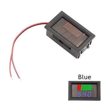 8-100V LCD Dijital Voltmetre Araba Voltmetre Gerilim Metre Paneli Lityum Pil Kapasitesi Göstergesi Güç Test Cihazı Li-İon Kurşun asit