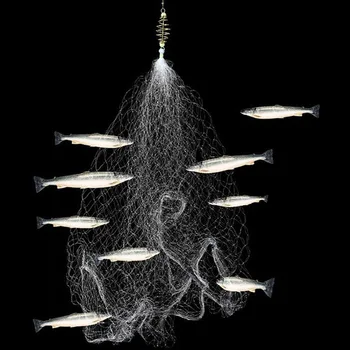 Çok Boyutlu Balık Ağı Tuzak Örgü Aydınlık Örgü Fishnet Mücadele Tasarım Bakır Bahar Shoal Döküm Solungaç Ağları Balıkçılık Tuzakları