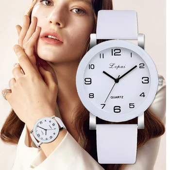 Lvpai Marka kuvars saatler Kadınlar İçin Lüks Beyaz Bilezik Saatler Bayanlar Elbise Yaratıcı Saat 2019 Yeni Relojes Mujer