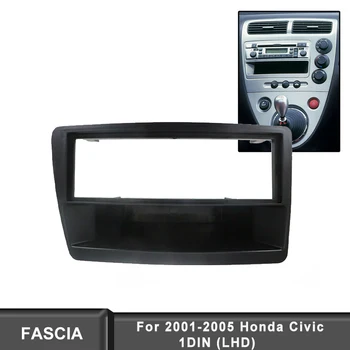 1 DİN Araba Radyo Fasya 20012002 2003 2004 2005 Honda Civic LHD CD Stereo Çerçeve Paneli Plaka Dash Kurulum Kiti Trim Çerçeve