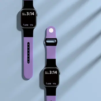 Silikon Kayış apple saat bandı 44mm 45mm 42mm watchband bilezik iWatch 40mm 38mm 41mm correa apple watch serisi 6 5 3 SE 7
