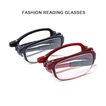 seemfly Sıcak Moda Tasarım okuma gözlüğü Erkek Kadın Katlanır Küçük Gözlük Çerçeve Siyah Gözlük Orijinal Kutusu İle Taşınabilir +1.5