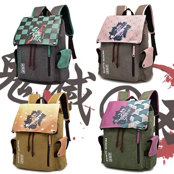 Japon animesi Kanvas çanta iblis avcısı Titan okul sırt çantası Anime Periferik Çanta