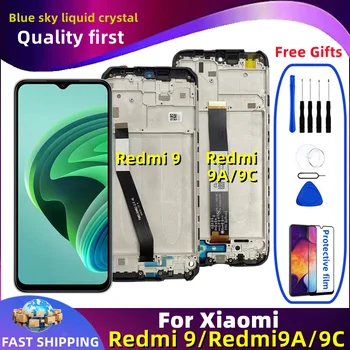 Orijinal Xiaomi Redmi için 9 9A 9C lcd ekran dokunmatik ekran digitizer Redmi İçin 9 M2004J19AG M2004J19C Meclisi Yedek Parçalar