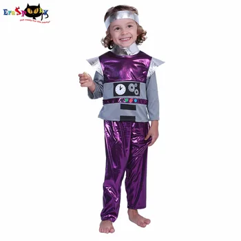 Eraspooky Yürümeye Başlayan Astronot Cadılar Bayramı Kostüm KidsRetro Robot Kostüm Çocuk Spaceman Kostümleri Çocuk Robot Cosplay Karnaval