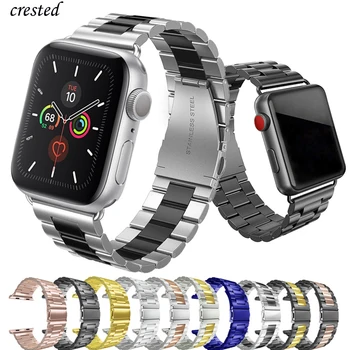 Kayış apple saat bandı 44mm 40mm 38mm 42mm 45mm 41mm Paslanmaz Çelik bilezik watchband iWatch Serisi 7 6 SE 5 3 aksesuarları