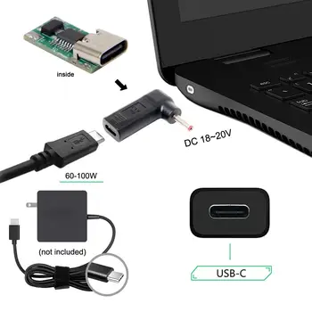 Zihan Tipi C USB 3.1 USB-C DC 19 V Adaptörü 3.5*1.3 mm 7.9*5.4 mm 3.0*1.1 mm 4.0 * 1.3 mm 6.0*1.4 mm PD Emulator Tetik