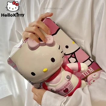 Sanrio Hello Kitty Yeni iPad Lüks Kılıf 360 Derece Rotasyon iPad 2021 Kılıf iPad 8th 9th Air3 4 5 Mini6 Manyetik Koruyucu Kapak