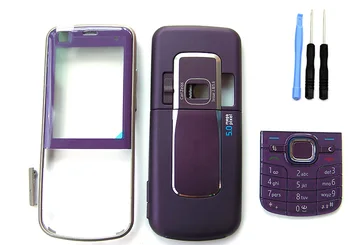 Mor Cep telefon kılıfı Kapak Kılıf Nokia 6220 için Tuş Takımı 6220c ve Tornavida Açık Araçları