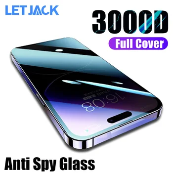 3000D Tam Kapak Gizlilik Ekran Koruyucu için iPhone 14 13 12 Pro Max Anti-casus Temperli Cam iPhone 14 Artı 13 Mini Cam