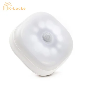 Mini LED Gece Lambası Otomatik açık / Kapalı İndüksiyon lamba insan Vücudu kızılötesi algılama lambası Ve ışık kontrolü kapalı Ve açık