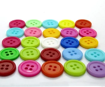 200 Adet Karışık Yuvarlak Reçine Dikiş Düğmeleri Çocuklar İçin Scrapbooking Dekoratif Botones El Sanatları DIY Aksesuarları