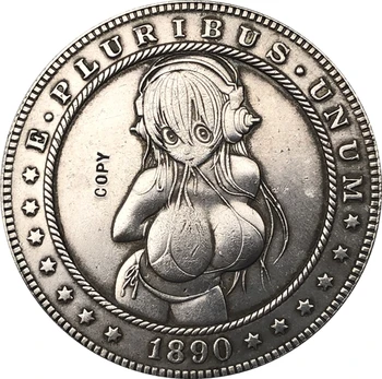 Hobo Nikel 1890-CC ABD Morgan Dolar PARA KOPYA Tipi 79
