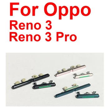 OPPO için Reno 3 Reno 3 Pro 5G Güç Ses Yan Düğmeler Tuşları Kapalı Yukarı Aşağı Düğmeler Braketi Klip Reno 3pro Yedek Parçalar