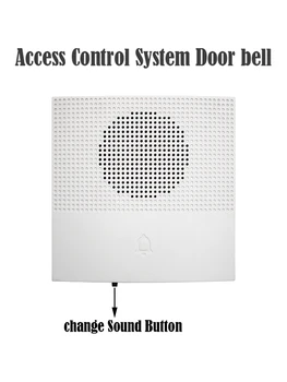 Kablolu Kapı Zili DC12V Erişim kontrollü kapı zili Elektronik Dingdong Zil Sesi Düğmesi Çan Ev Güvenlik Sistemi için Erişim