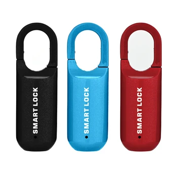M01 Parmak İzi Asma Kilit USB Anahtarsız Akıllı Dolap Yurdu Anti Hırsızlık Çinko Alaşımlı kilit valiz Akıllı Dokunmatik Parmak İzi