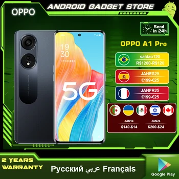 Yeni Orijinal OPPO A1 PRO 5G Smartphone Snapdragon 695 6.7 