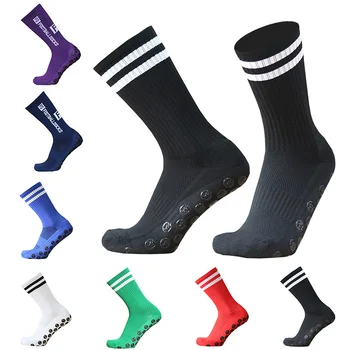 Yeni Stil FS futbolcu çorapları Yuvarlak Silikon Vantuz Kavrama Anti Kayma futbol çorapları Spor Erkek Kadın Beyzbol Rugby Çorap