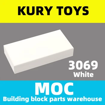 Kury Oyuncaklar DIY MOC 3069 100 adet Yapı taşı parçaları Kiremit 1x2 oyuncak tuğla