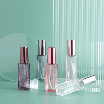 10ml Mini Parfüm Sprey Şişeleri Cam Doldurulabilir Şişe Taşınabilir Seyahat Yağlar Sıvı Kozmetik Konteyner Parfüm Atomizer