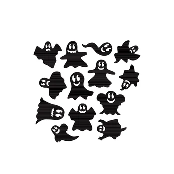 13 adet Cadılar Bayramı kraft el işi kağıdı Ölür Kesim Kart Yapımı İçin Küçük Hayalet Seti DIY Scrapbooking Ölür Metal Kabartma El Sanatları DieTemplate