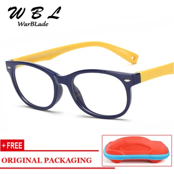 WarBLade Esnek Güvenli Gözlük Miyopi Marka Çocuk Gözlük Çerçevesi Kordon Ile TR90 Reçete gözlük çerçeveleri Gözlük S8144