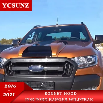 2016 Bonnet Scoop Hood Ford Ranger İçin T7 Wildtrak Ford Endeavor Everest 2016 2017 2018 2019 2020 2021 araba aksesuarları