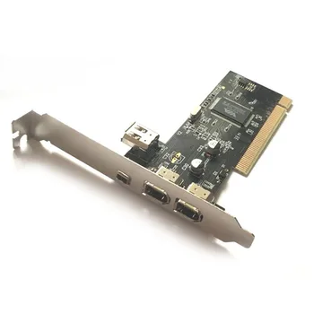 Yeni 3 Port Firewire IEEE 1394 4 / 6 Pin PCI 1394 DV Kart Denetleyicisi Video Yakalama Kartı Adaptörü HDD MP3 PDA