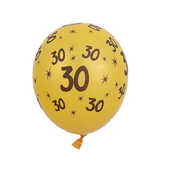 10 Adet 30th 40th 50th Mutlu Doğum Günü Dekorasyon Düğün Yıldönümü Partisi Balon Lateks Balonlar Süslemeleri Parti Malzemeleri PA140