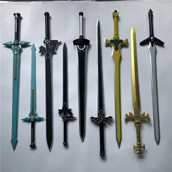 104 cm Sword Art Online Aydınlatıcı Koyu İtici Kılıç Silah Cosplay SAO kirito Asuna kılıç Anime Ninja Bıçak PU Silah Prop