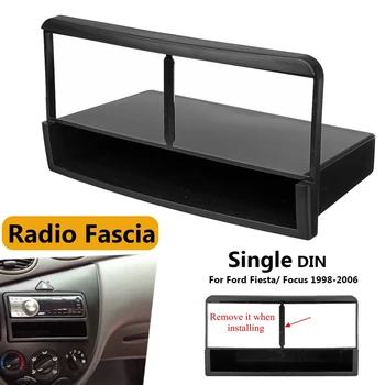 1 Din Araba Stereo Radyo DVD Oynatıcı Paneli Ses Trim Çerçeve Ford Fiesta Focus 1998 - 2006 için