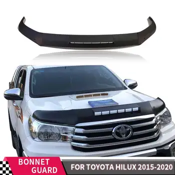 Hata Kalkanı Bonnet Guard Taş Hata Koruyucu Toyota Hilux 2015-2020 için 3 adet / takım Siyah Revo