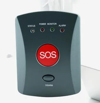 433 MHz Kablosuz GSM SOS Düğmesi GSM Alarm Sistemi Ev Güvenlik Alarm Acil Durum Düğmesi
