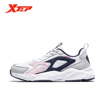 XTEP Klasik gündelik spor ayakkabı Bayanlar kore ayakkabısı Lace Up Rahat Ve Nefes Moda rahat ayakkabılar 880318325966