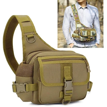 Askeri Taktik asma sırt çantası olta kutusu USB Şarj Messenger Omuz Göğüs Çantası Mochilas Çapraz Vücut Çantası Çantası
