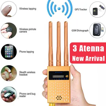 3 Anten Profesyonel G619 Anti Casus Dedektörü RF CDMA Sinyal Bulucu GSM Bug GPS Tracker Kablosuz Gizli Kamera Dinleme