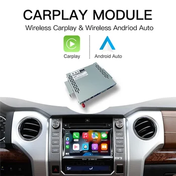 Kablosuz Carplay Android Otomatik TOYOTA TUNDRA 2014-2019 için Yansıtma Navigasyon Ters Kamera Araba Dekoder